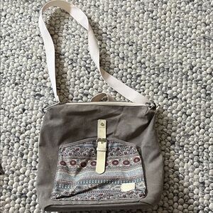 Stylish Gray and Patterned Women's Bag